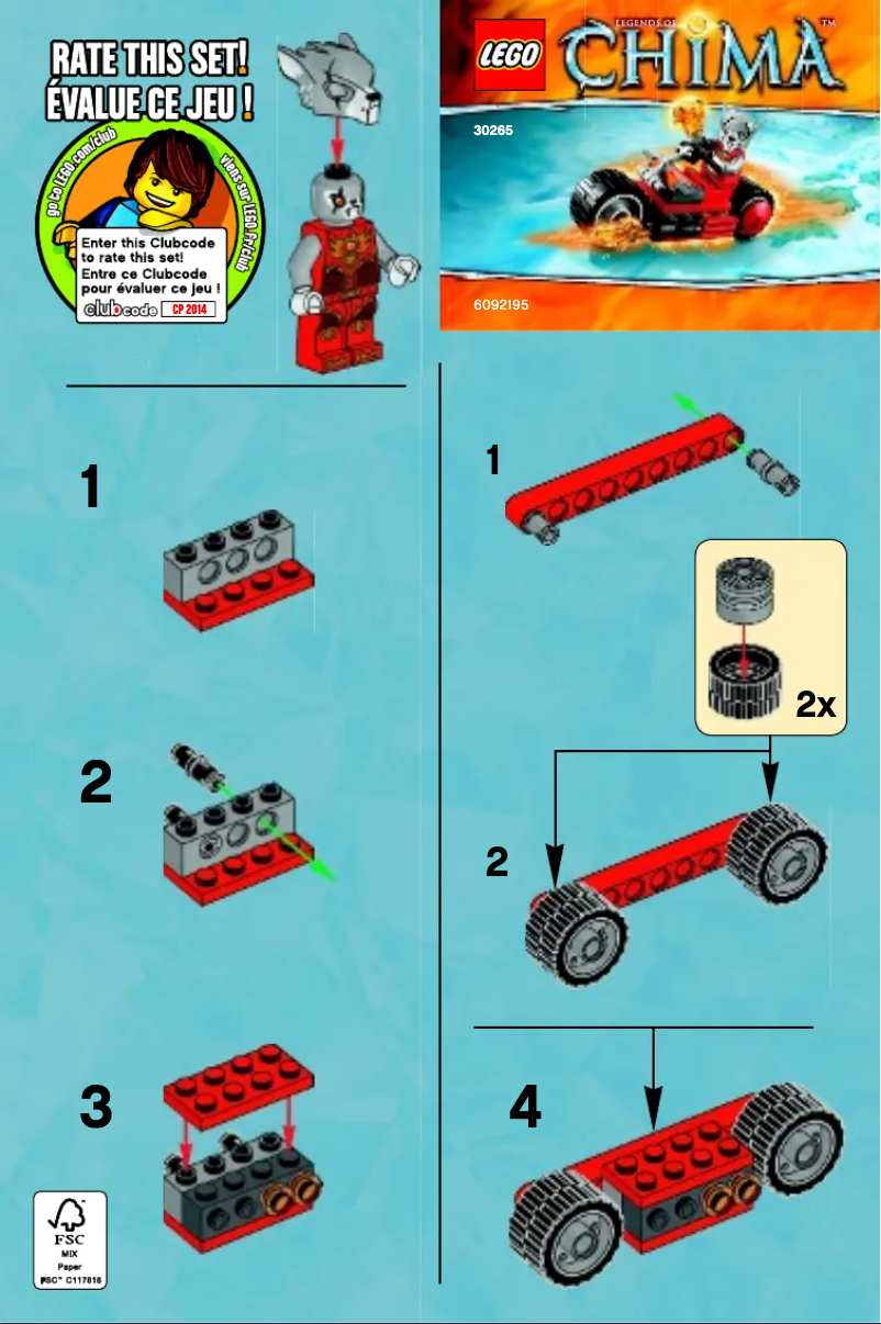 Page 1 of the manual User Manual Lego 30265