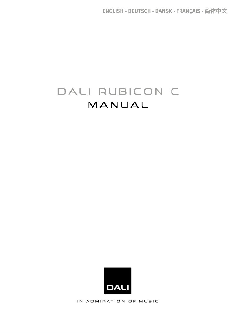 First page image of the manual for Rubicon 8 C