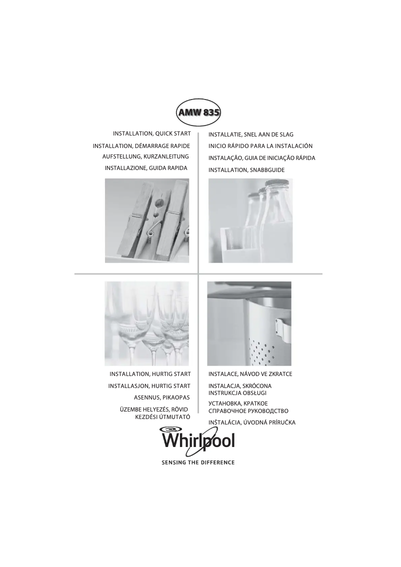 Page 1 of the manual User Manual Whirlpool AMW 835