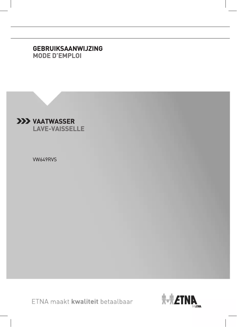 Page 1 of the manual User Manual Etna VW649RVS