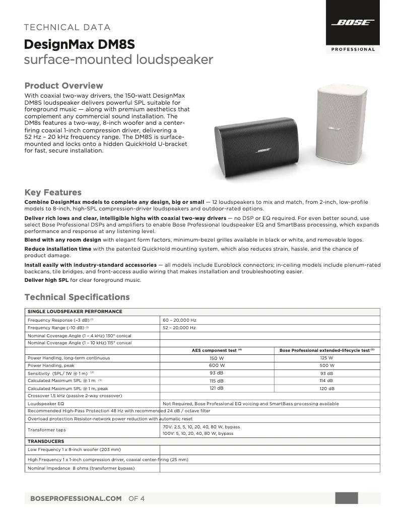 First page image of the manual for DesignMax DM8S