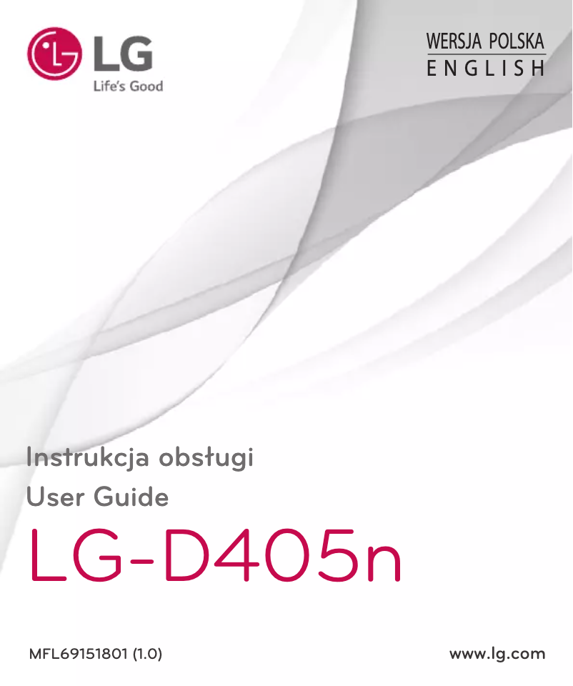First page image of the manual for D405n L90