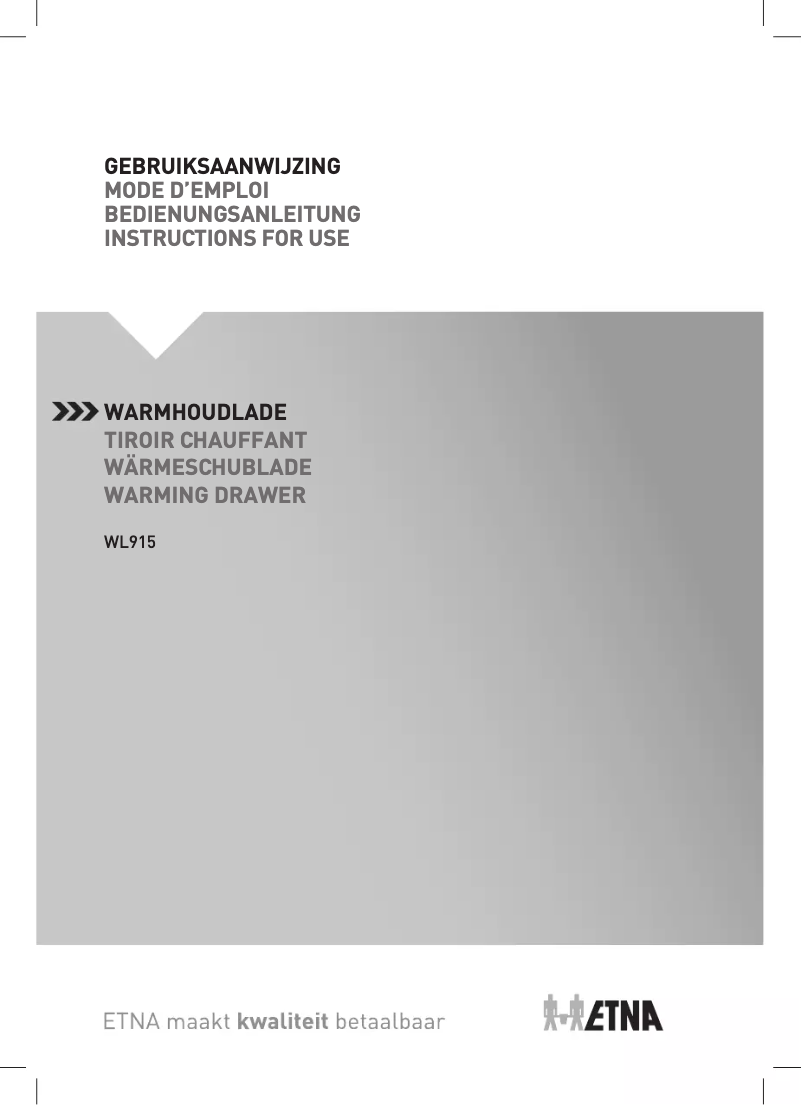 First page image of the manual for WL915