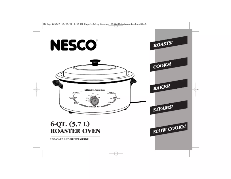Page 1 of the manual User Manual Nesco 4816-12G