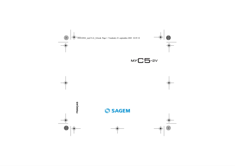 Page 1 of the manual User Manual Sagem myC5-2v
