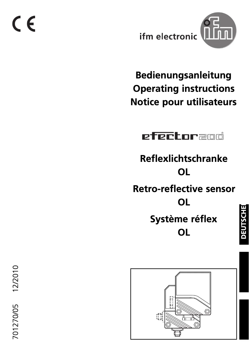 First page image of the manual for OL0010