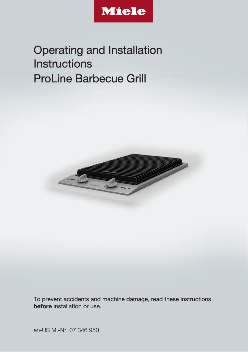 First page image of the manual for CS 1322 BG