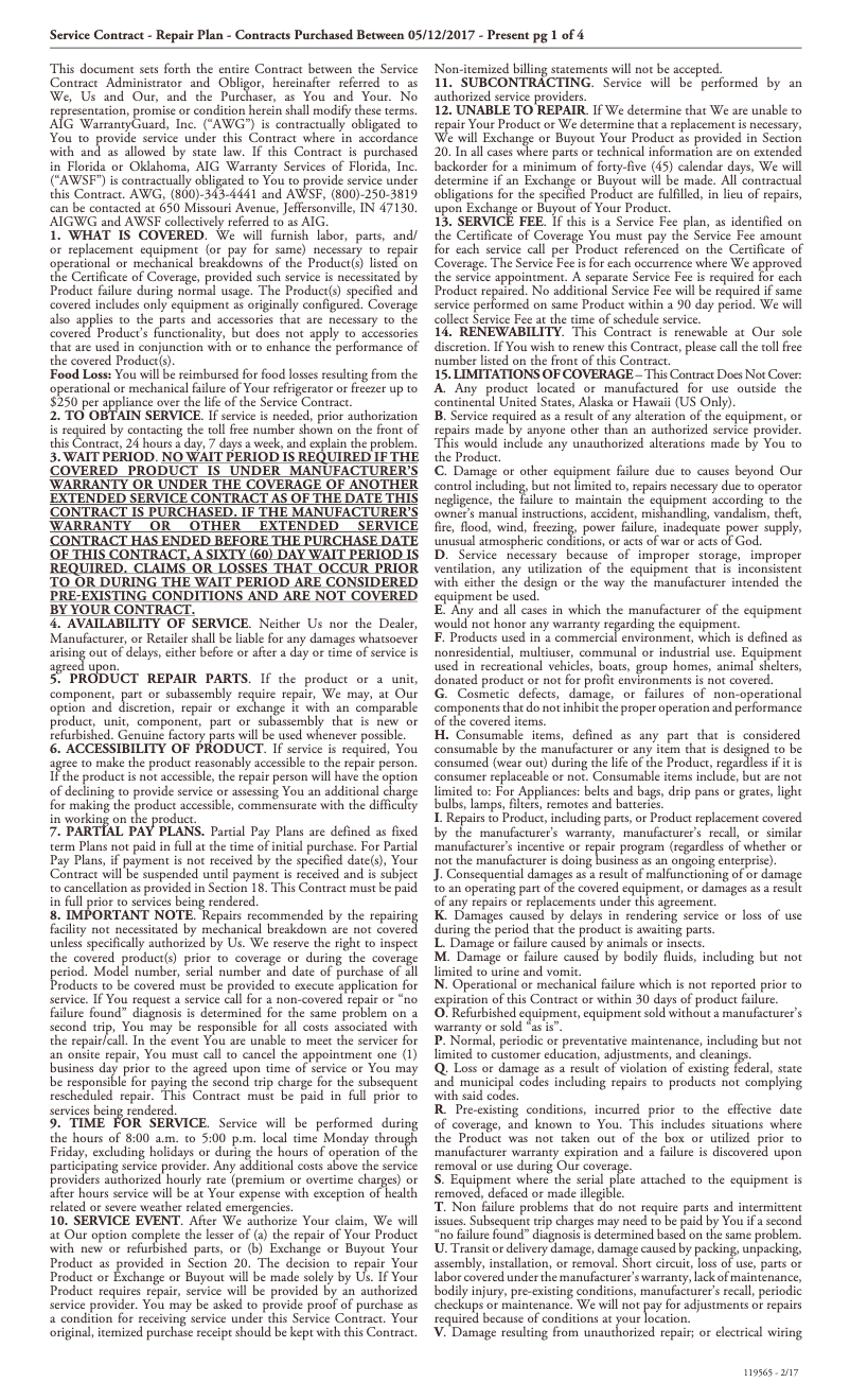 First page image of the manual for UXB0585KYS