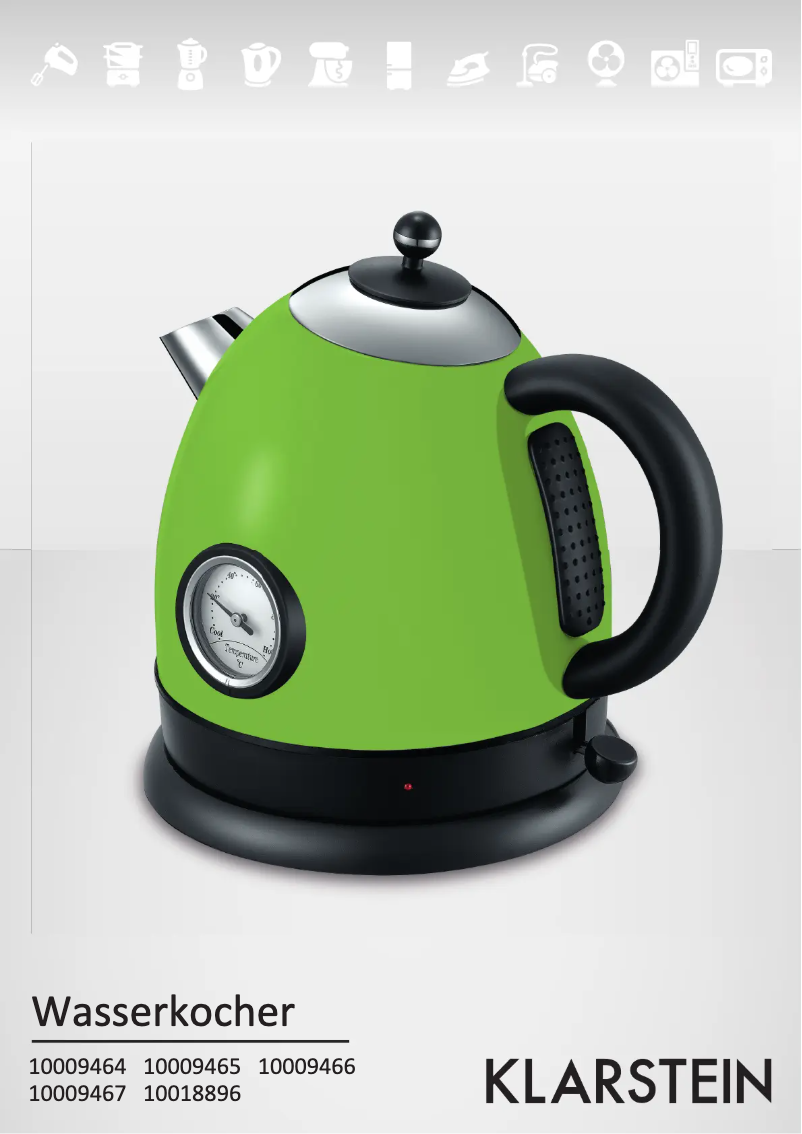 Page 1 of the manual User Manual Klarstein 10009464