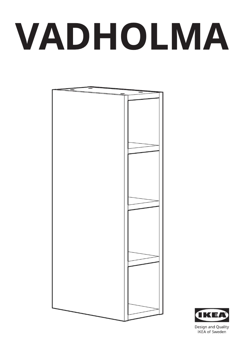 First page image of the manual for VADHOLMA 203.743.38