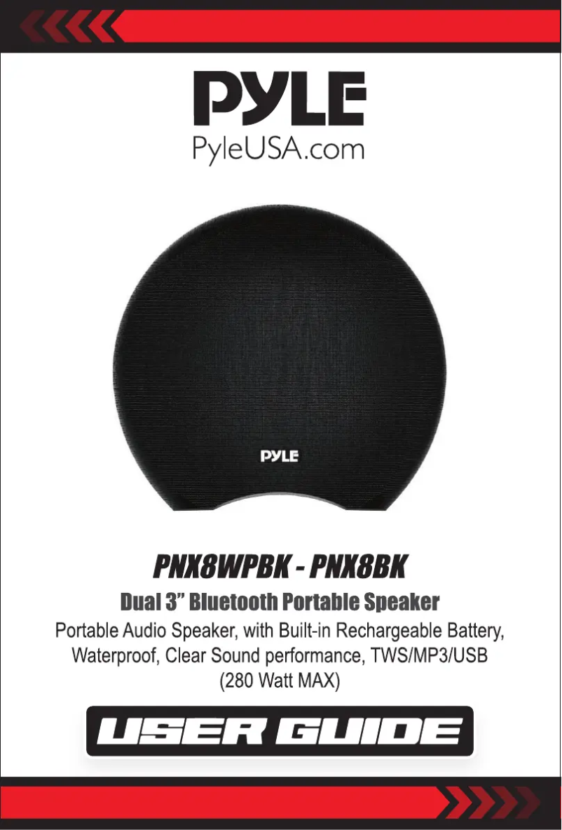 First page image of the manual for PNX8BK