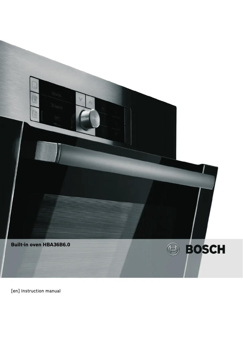 First page image of the manual for HBA36B650