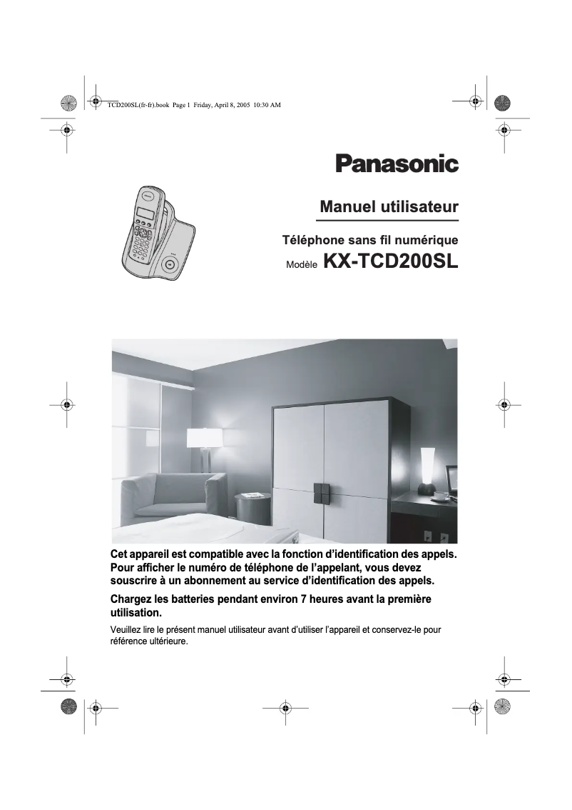 First page image of the manual for KX-TCD200SL