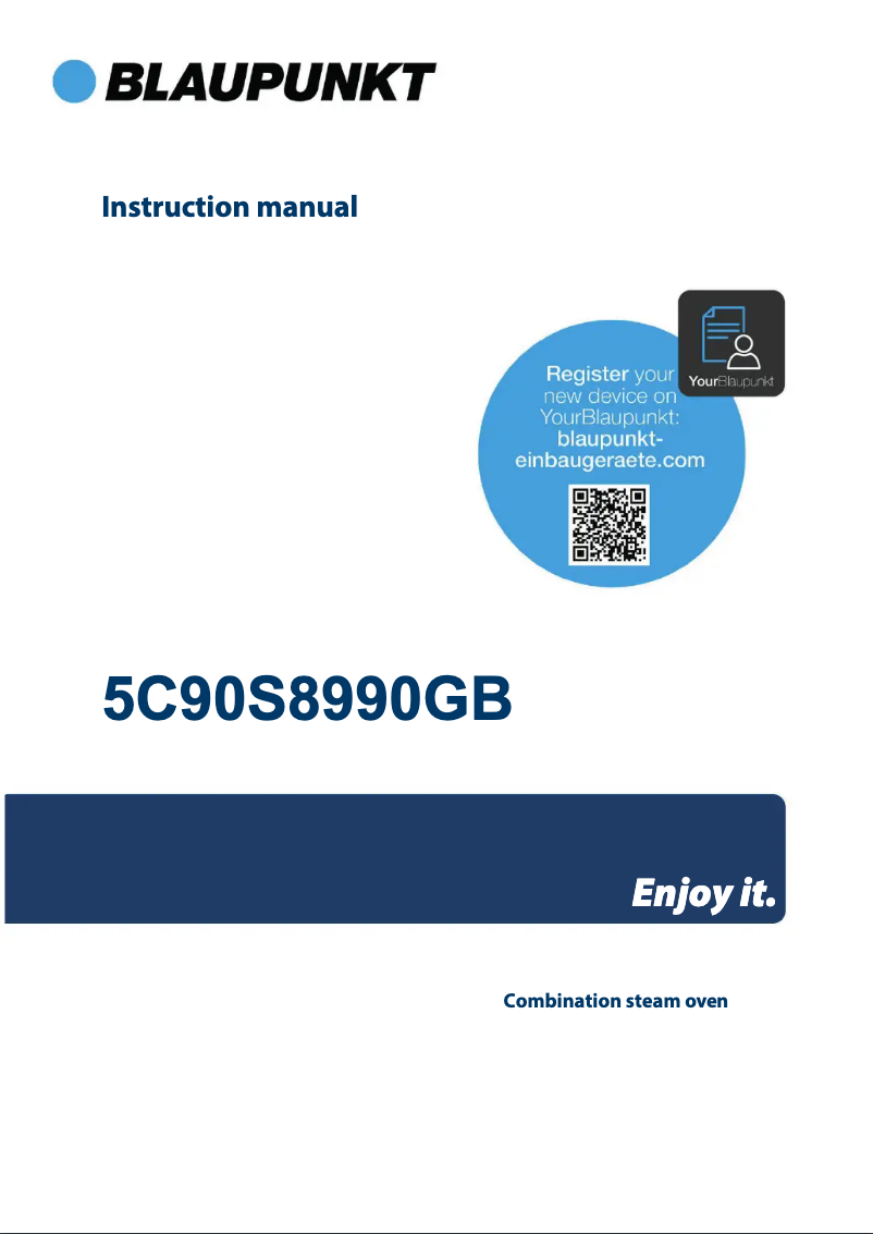 Page 1 of the manual User Manual Blaupunkt 5C90S8990GB