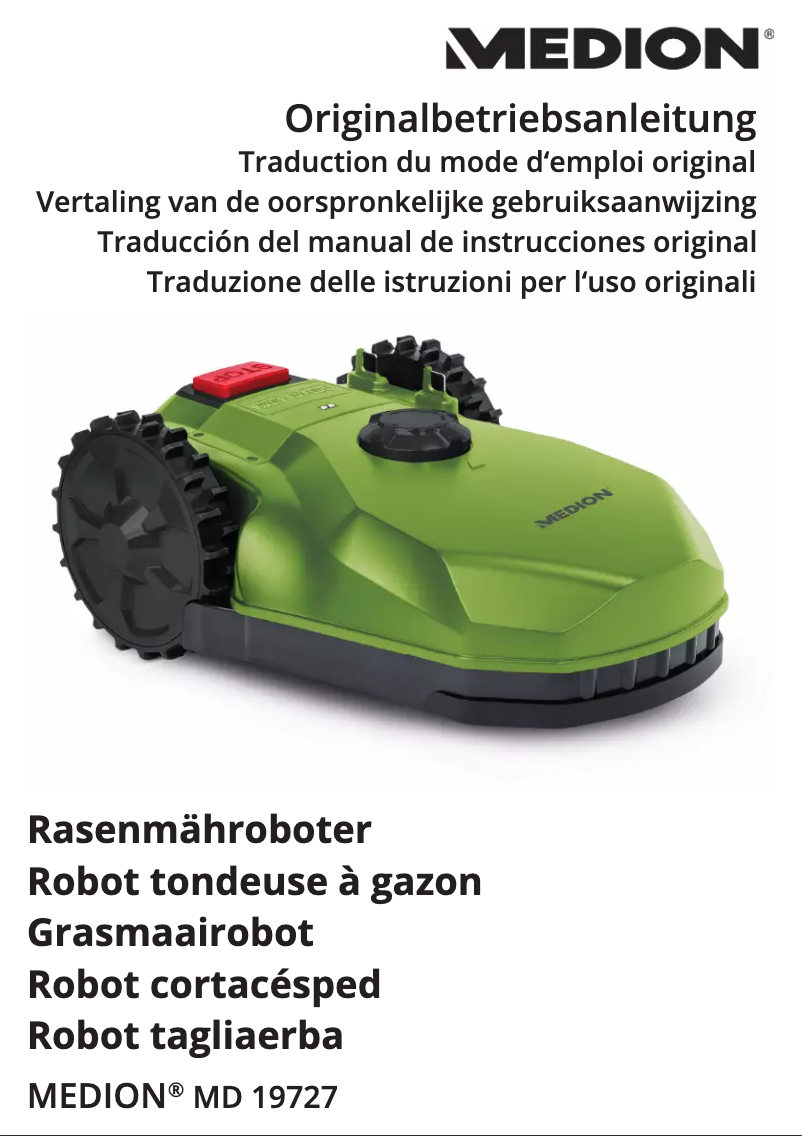 First page image of the manual for MD 19727