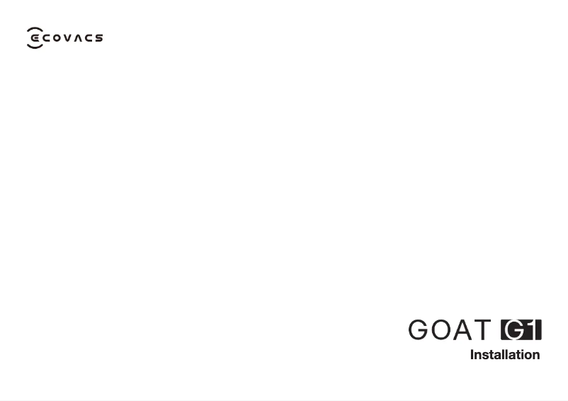 Image de la première page du manuel de l'appareil GOAT G1-800