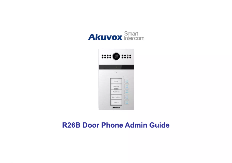 First page image of the manual for R26B