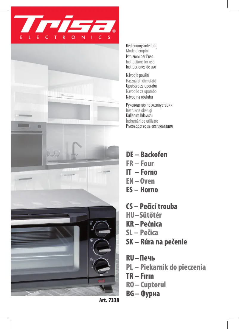 First page image of the manual for Forno 7338.7545