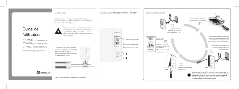 First page image of the manual for OTH4000