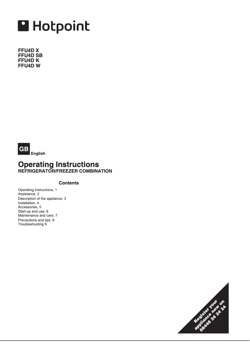 First page image of the manual for FFU4D.1 K