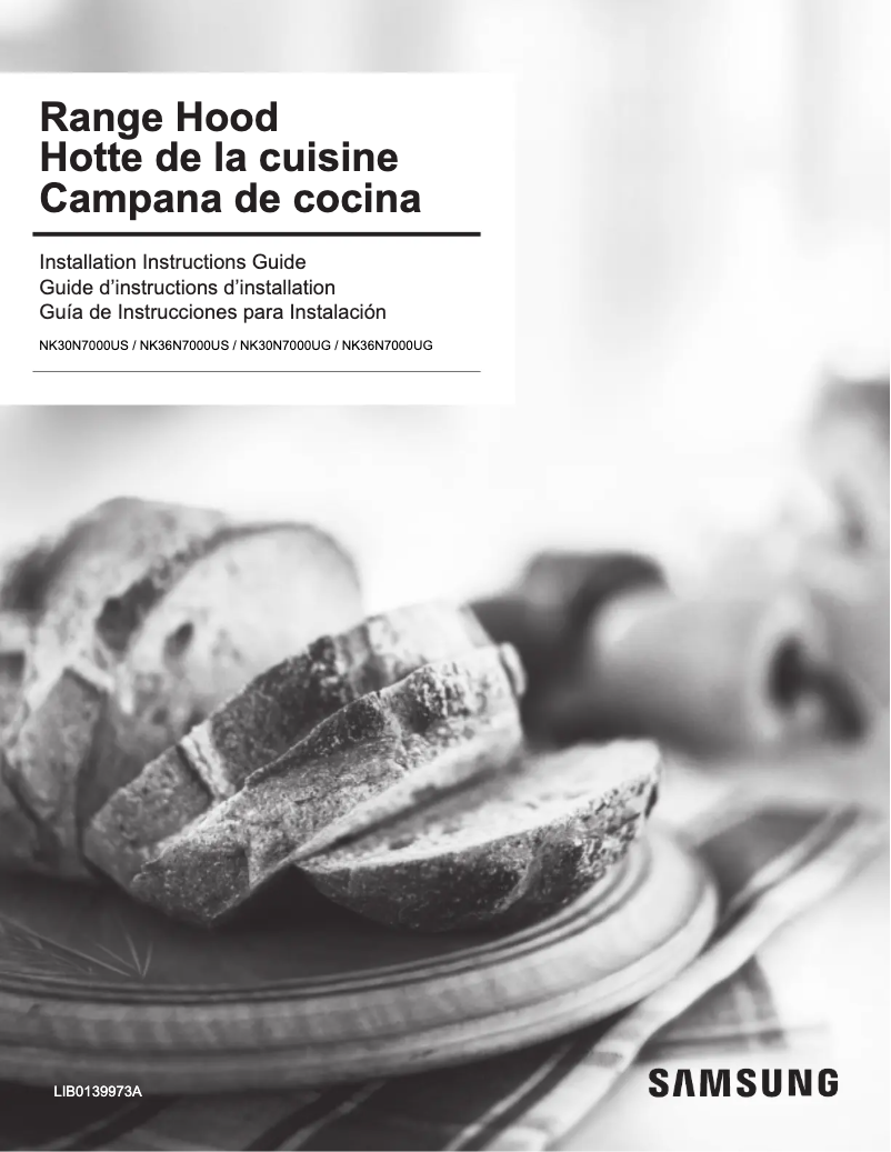 Page 1 of the manual User Manual Samsung NK36N7000US