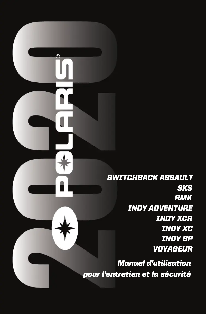 First page image of the manual for 800 Indy Adventure 137 (2020)