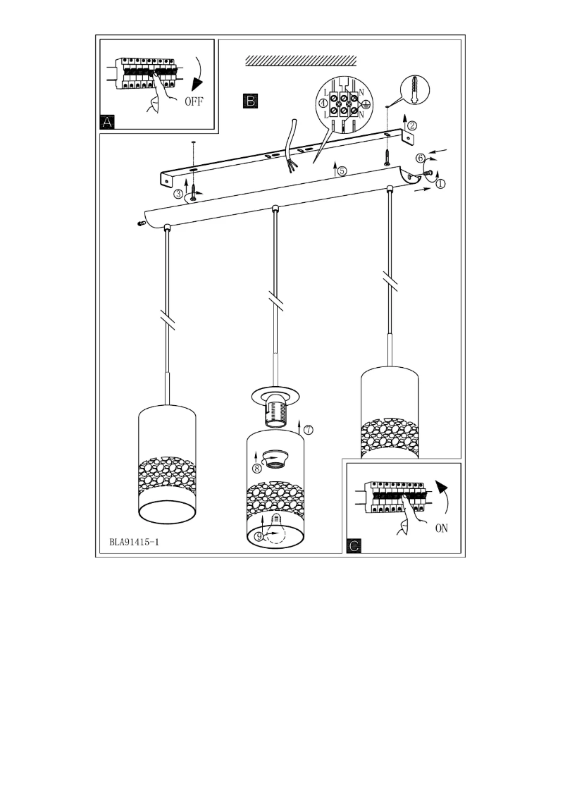 Page 1 of the manual User Manual Eglo Carmelia