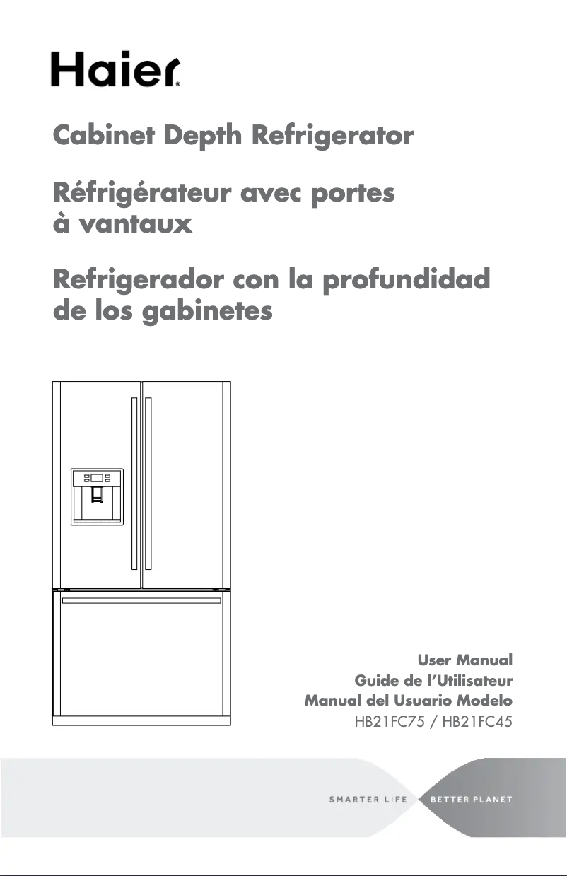 First page image of the manual for HB21FC45NS