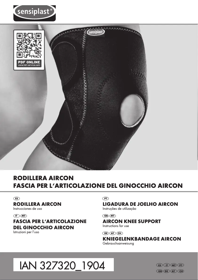 Page 1 of the manual User Manual Sensiplast IAN 307373