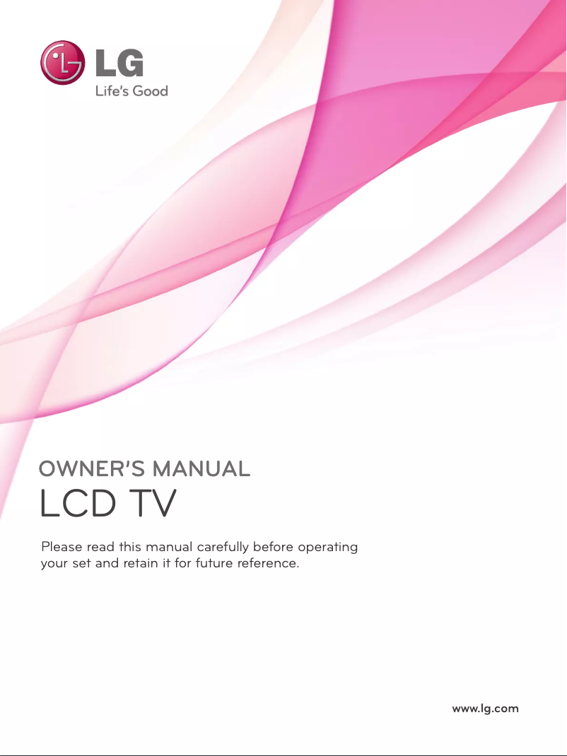 Page 1 of the manual User Manual LG 26LD345