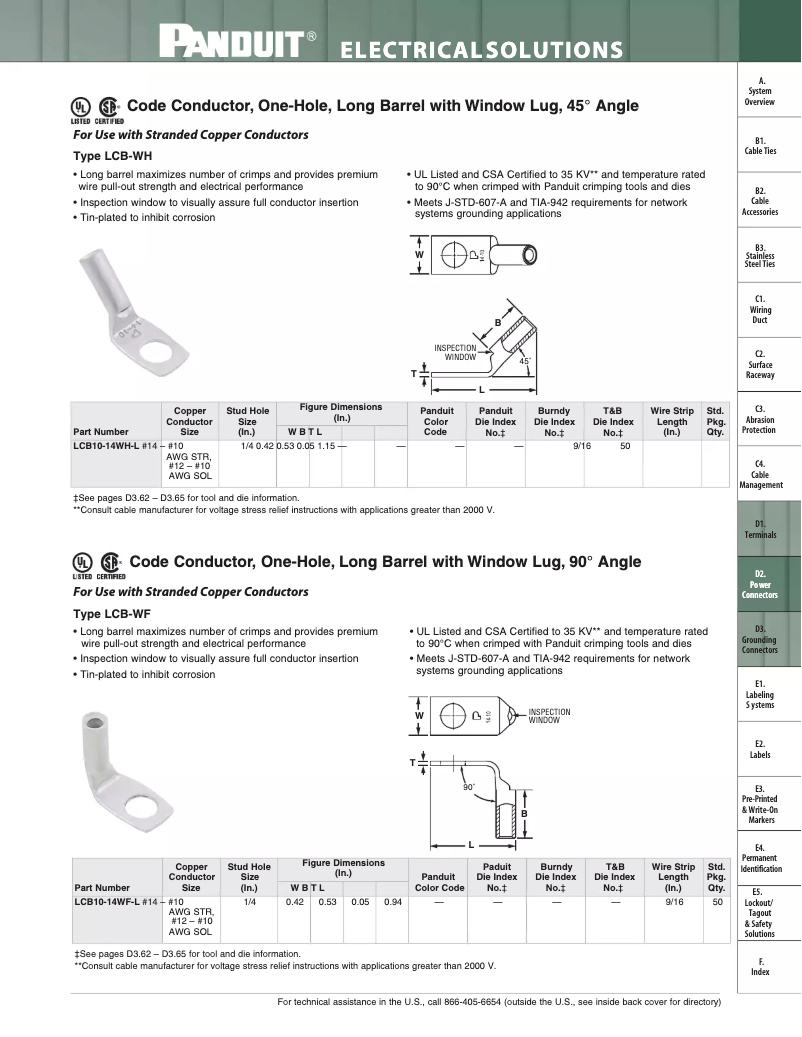 First page image of the manual for LCB10-14WF-L