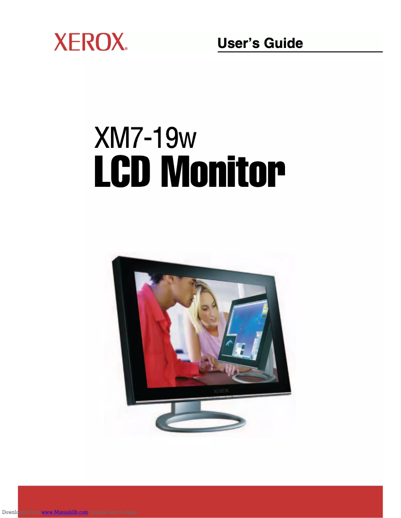 Page 1 of the manual User Manual Xerox XM7-19W