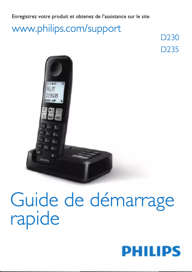 First page image of the manual for D2354W