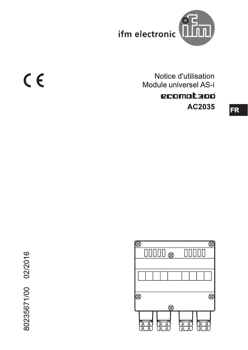 First page image of the manual for AC2035