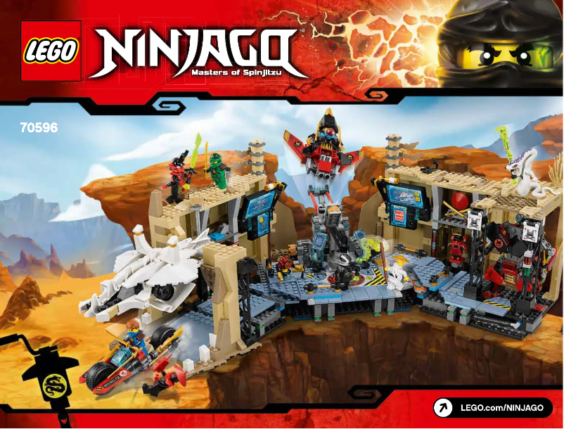 First page image of the manual for Ninjago 70596