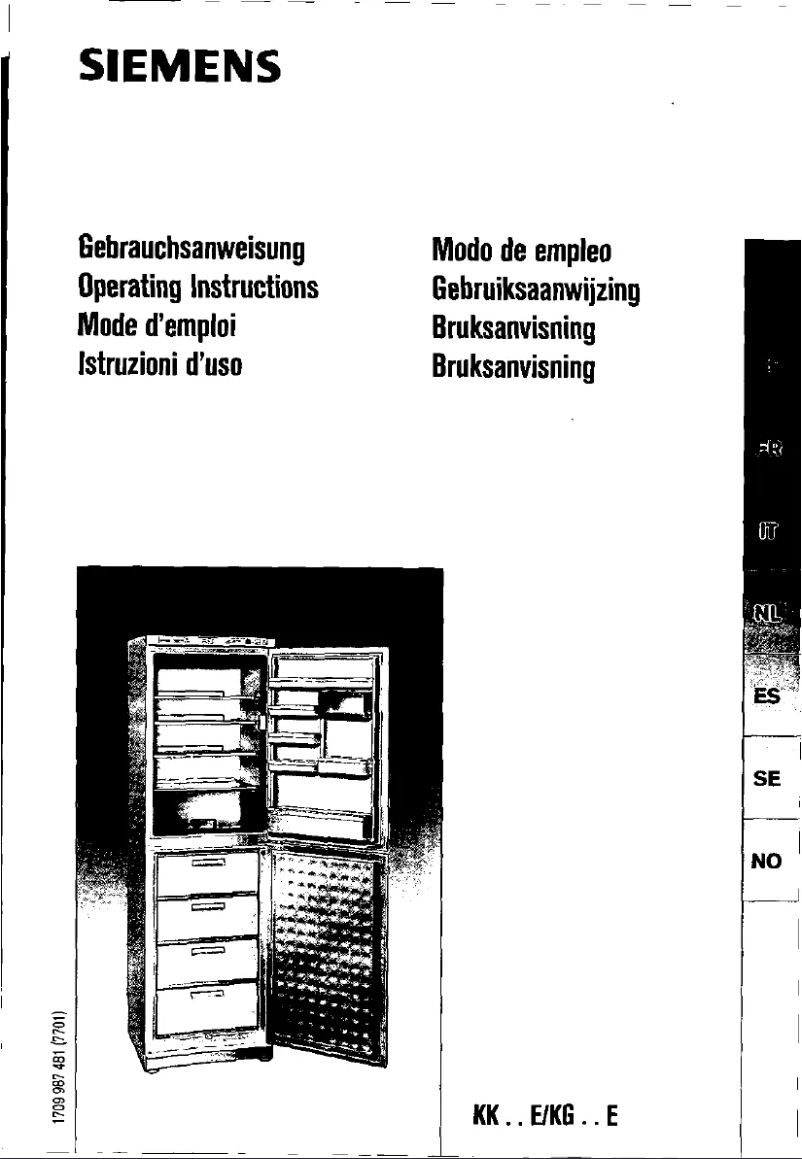 Page 1 of the manual User Manual Siemens KG34E03