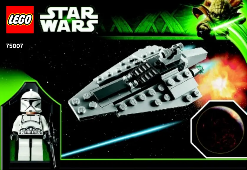 Page 1 of the manual User Manual Lego Republic Assault Ship (TM) & Coruscant (TM)