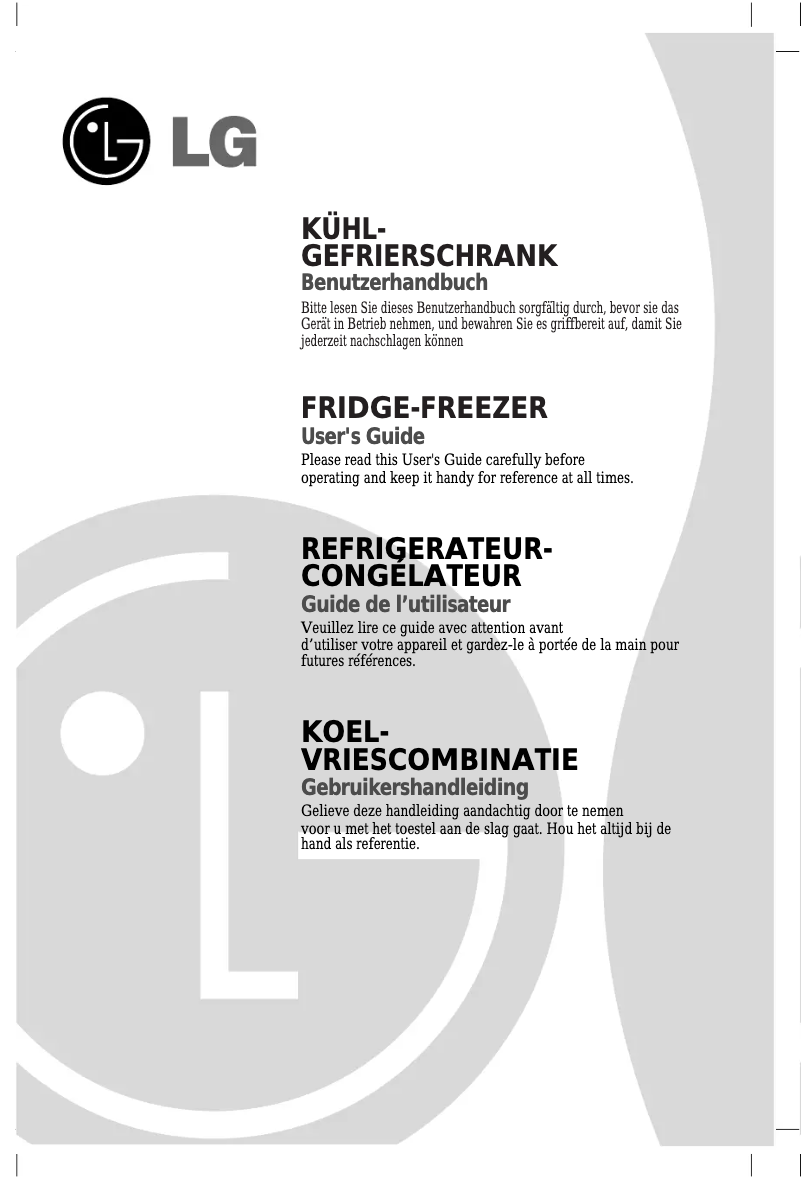 First page image of the manual for GR-D459