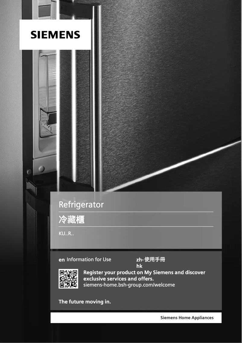 Page 1 of the manual User Manual Siemens KU15RA65HK