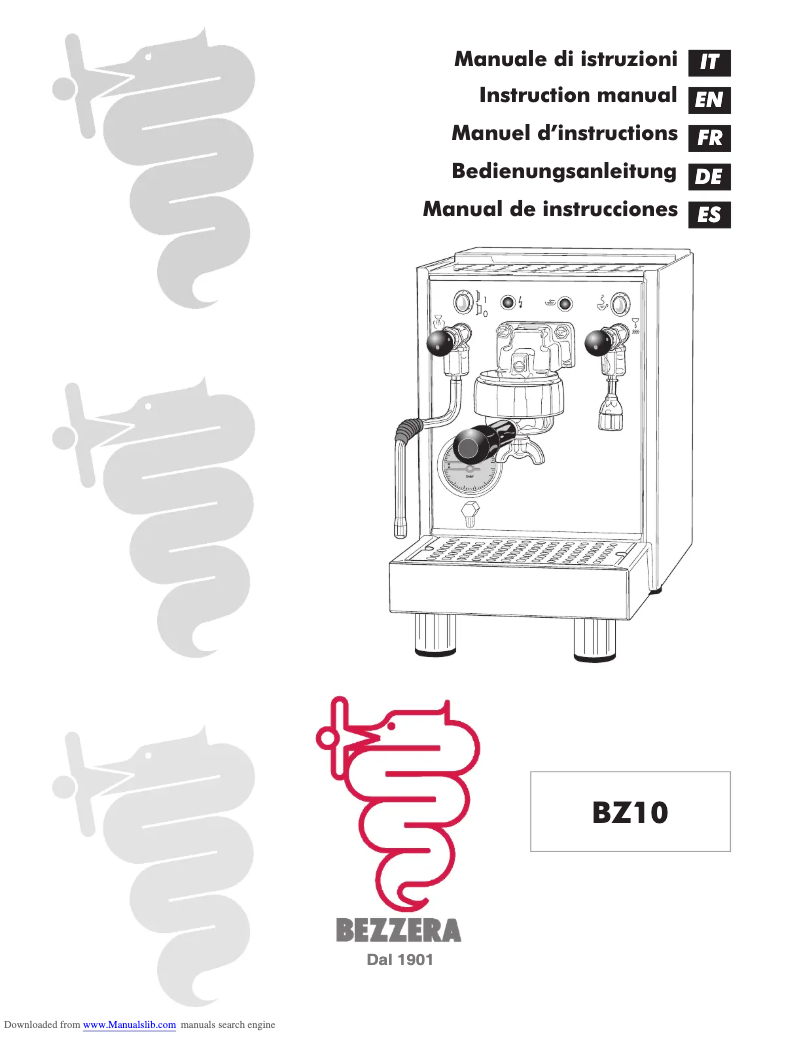 First page image of the manual for BZ10