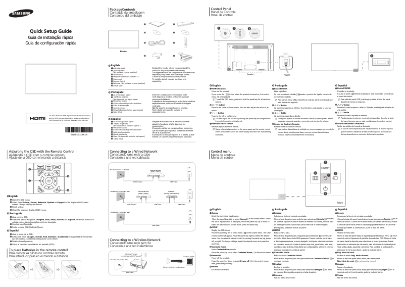 Page 1 of the manual Installation Guide Samsung SyncMaster MD46C