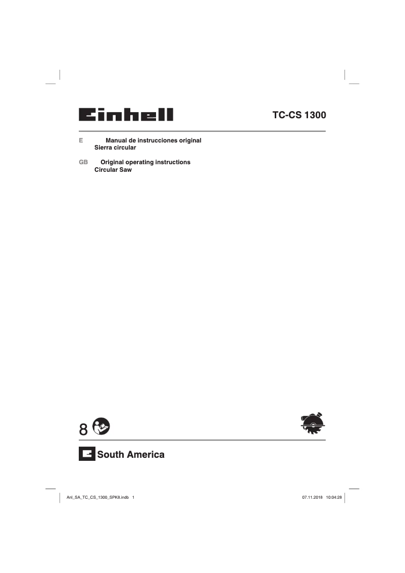 First page image of the manual for TC-CS 1300