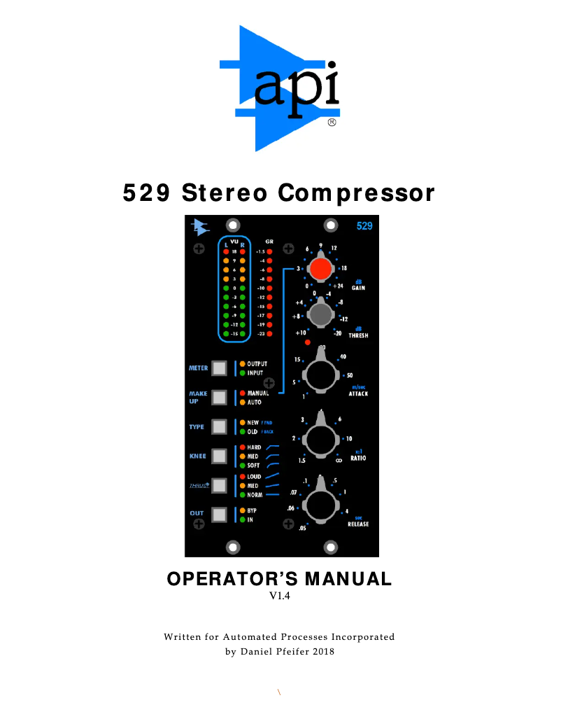 First page image of the manual for 529