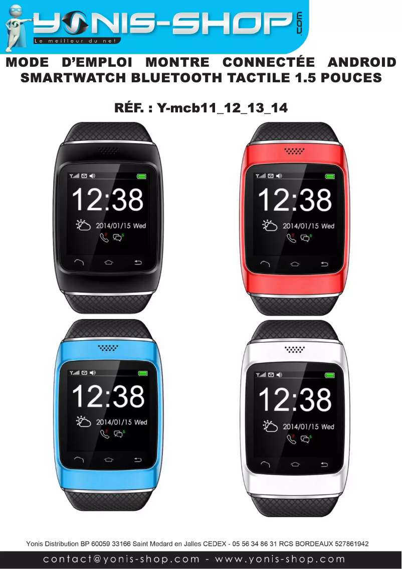 First page image of the manual for Y-MCB14