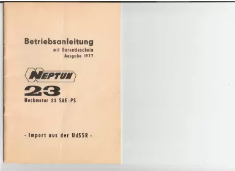 First page image of the manual for 23 SAE-PS