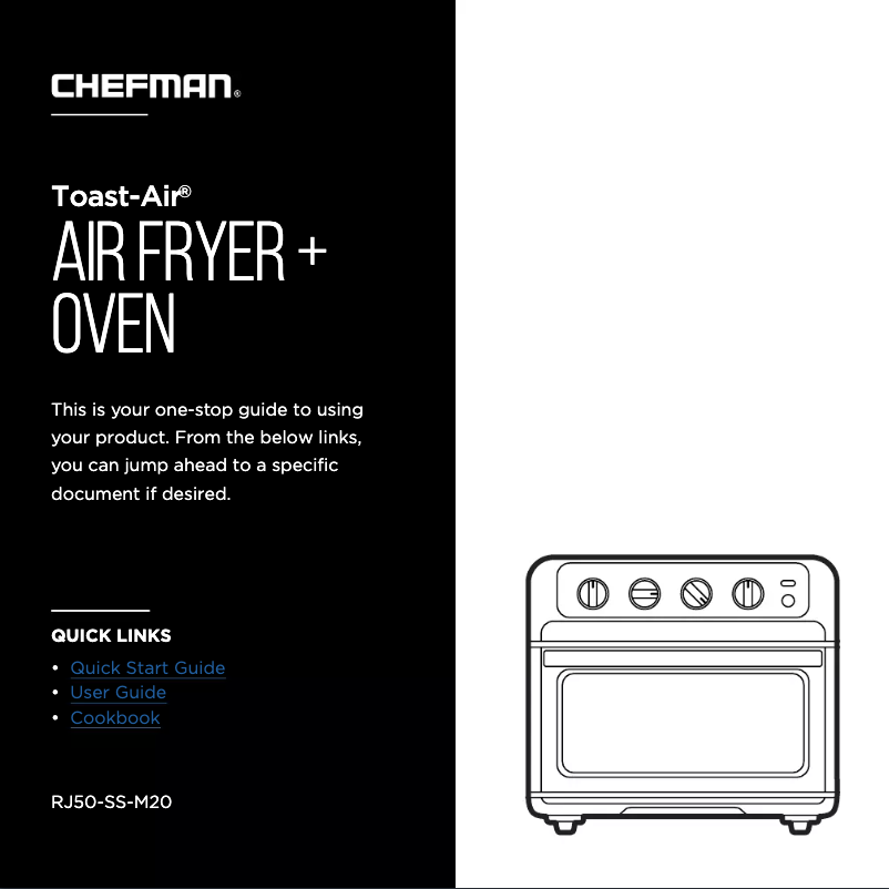 First page image of the manual for Toast-Air RJ50-SS-M20