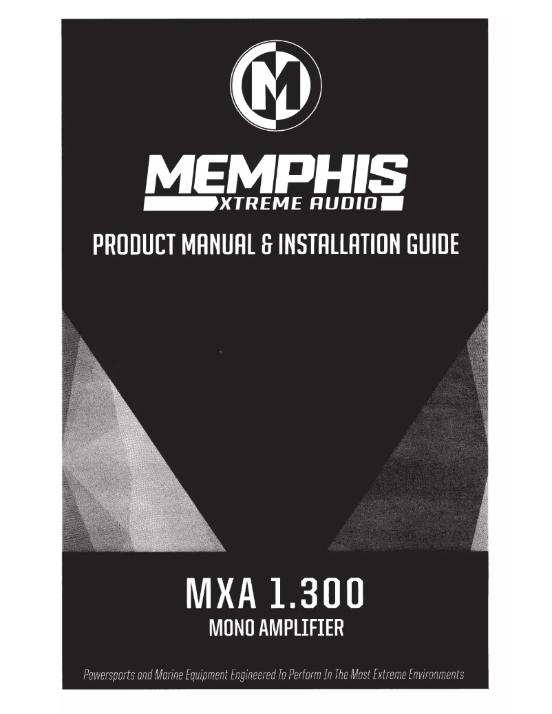 Page 1 of the manual User Manual Memphis Audio MXA1.300
