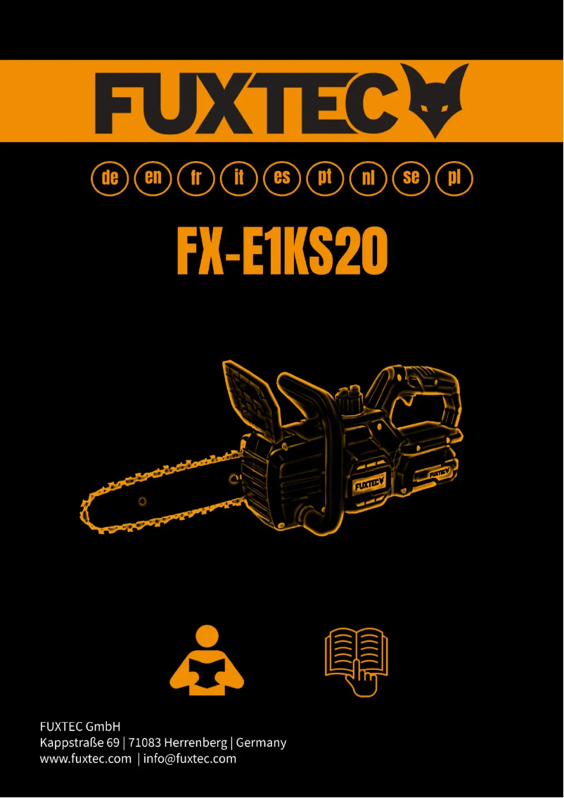First page image of the manual for FX-E1KS20