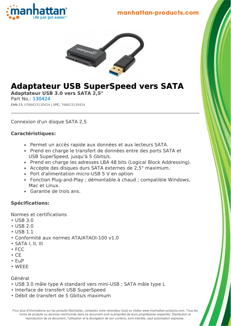 First page image of the manual for 130424