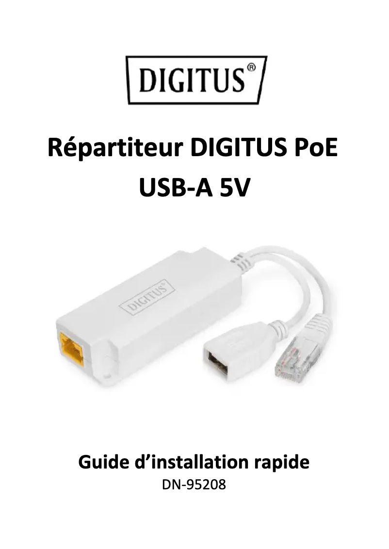 First page image of the manual for DN-95208